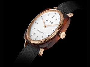 Briston Clubmaster Elegant Quartz Watch, White, 37 mm, 22937.PRA.T.2.LNT