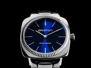 Briston Clubmaster Elegant Quartz Watch, Blue, 37 mm, 23937.S.E.15.SB