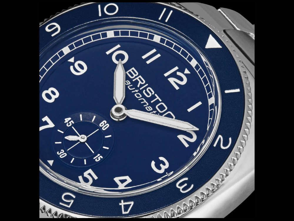 Briston Clubmaster Legend Small Second Automatic Watch, 39 mm, 241639.PS.L.15.SB
