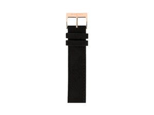 Bracelet in Suede, Noir, 18 mm, NLN18.PVDRG.B