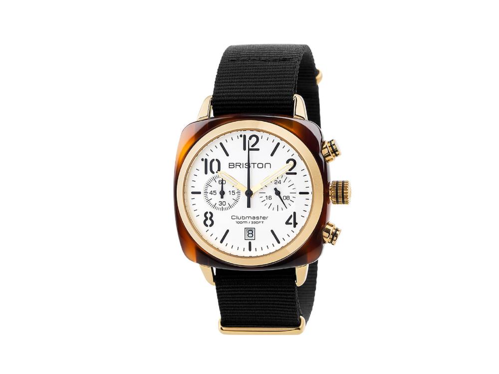 Briston Clubmaster Classic Quartz Watch, White, 40 mm, 17140.PYA.T.2.NB