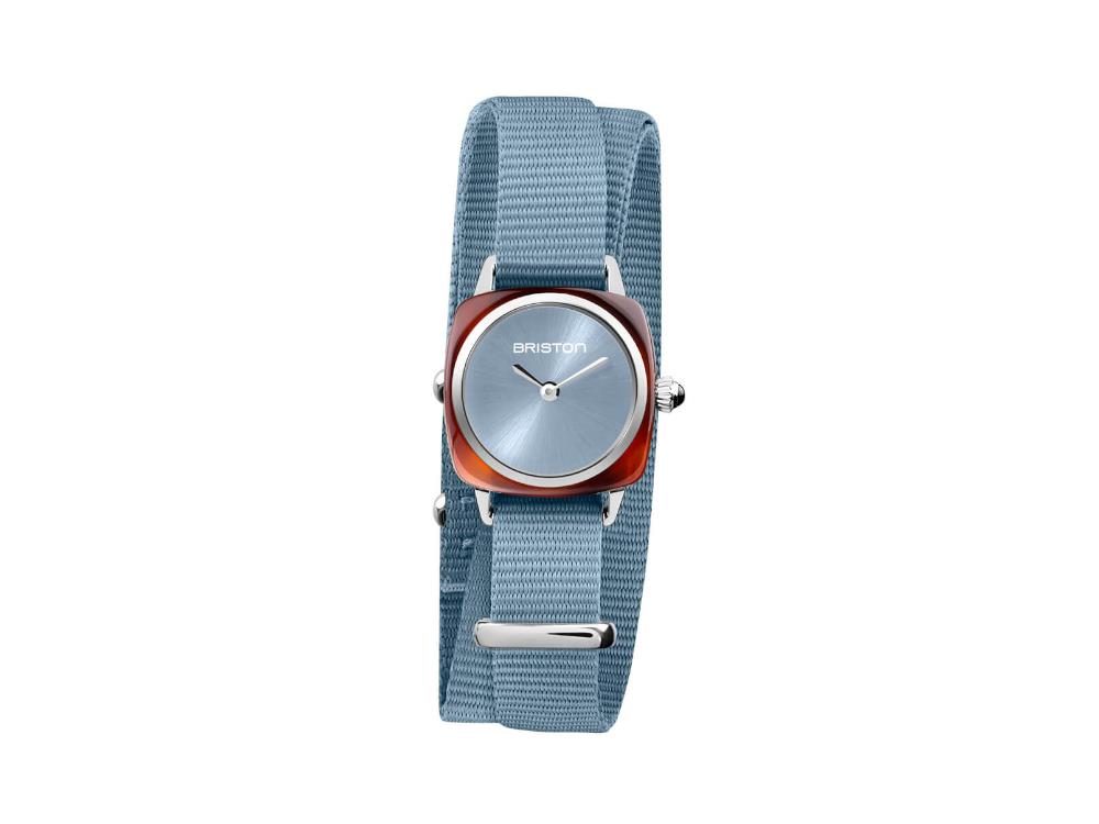 Briston Clubmaster Lady Quartz Watch, Acetate, Blue, 24 mm, 21924.SA.T.25.NIB