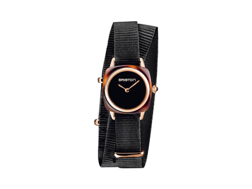 Briston Clubmaster Lady Quartz Watch, Cellulose, Black, 24mm, 19924.PRA.T.1.NB