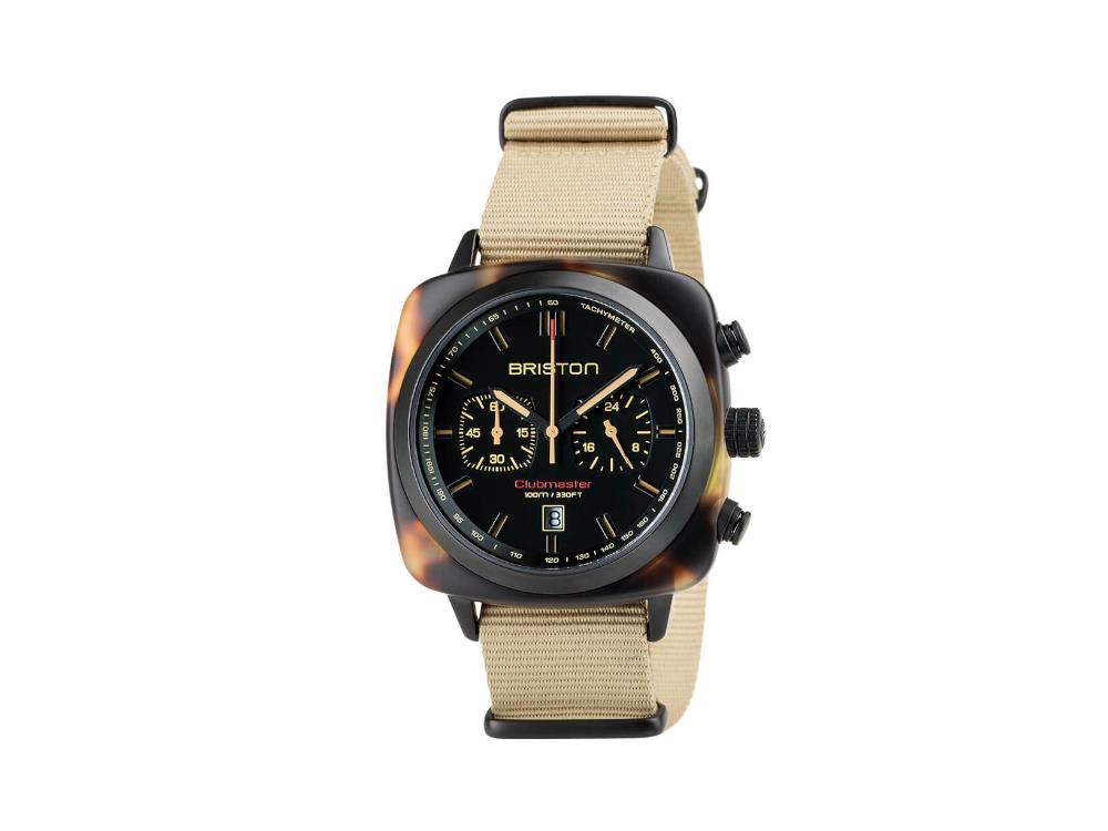 Briston Clubmaster Sport Quartz Watch, Black, 42 mm, 18142.PBAM.TSS.5.NK