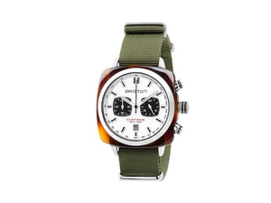Briston Clubmaster Sport Quartz Watch, White, 42 mm, 17142.SA.TS.2.NGA