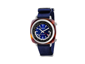Briston Clubmaster Traveler Worldtime Automatic Watch, Blue, 20842.SA.TW.9.NNB
