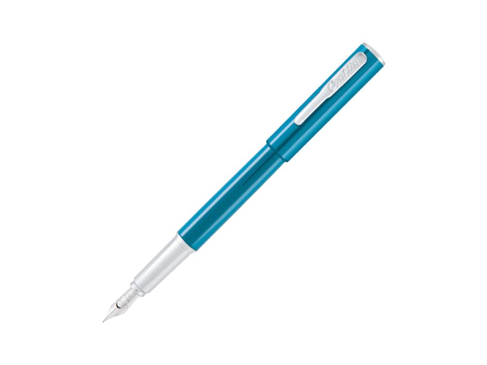 Conklin Coronet Turquoise Fountain Pen, Lacquer, Blue, CK71842