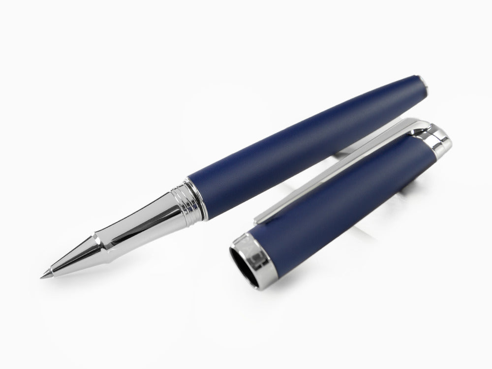 Caran d'Ache Léman Blue Night Matt Rollerball pen, Matt Lacque, Blue, 4779.449