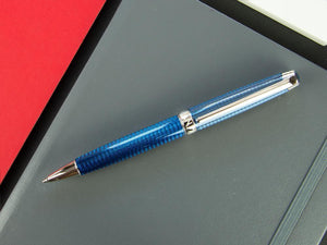 Caran d´Ache Léman Grand Bleu Ballpoint pen, Lacque, Rhodium Trims, 4789.168