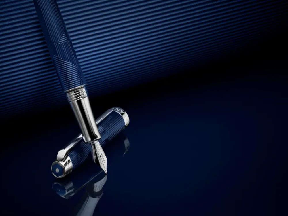 Caran d'Ache Léman Bleu Marin Fountain Pen, Lacquer, Blue, 4799.169