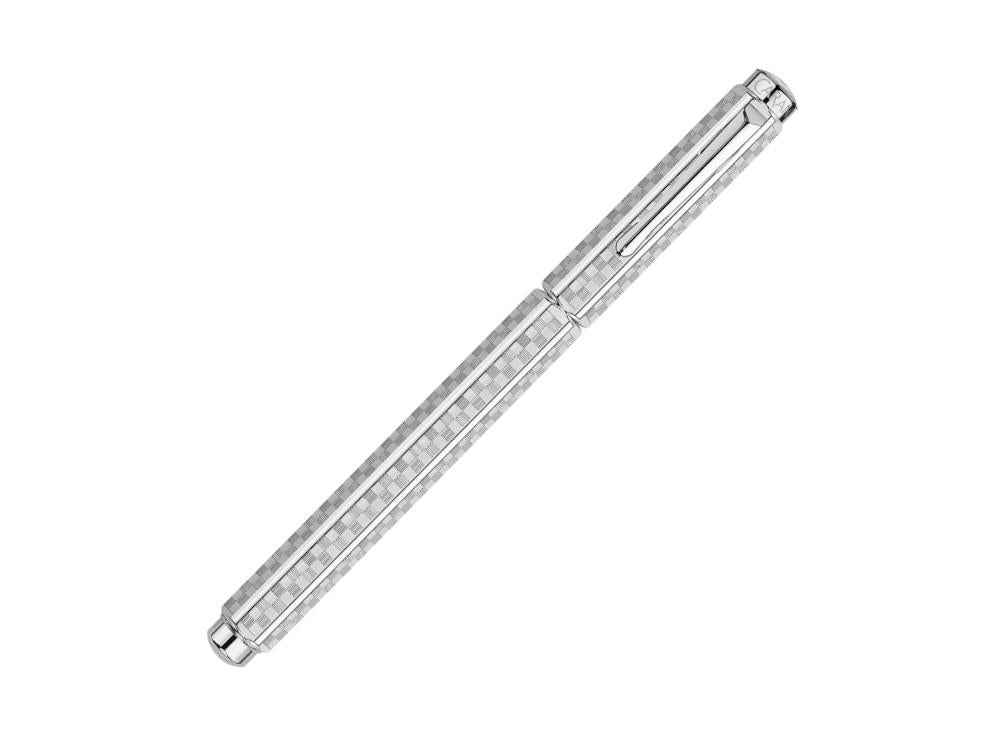 Caran d'Ache Ecridor Damier Rollerball pen, Brass, Silver, 838.566,
