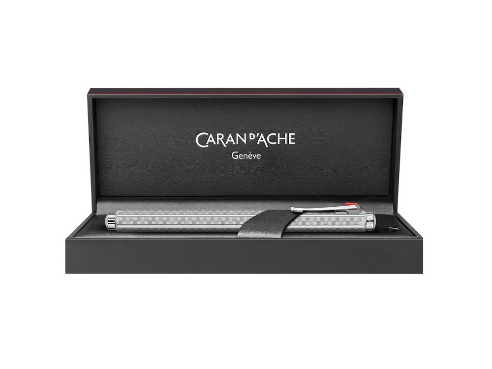Caran d'Ache Ecridor Damier Rollerball pen, Brass, Silver, 838.566,