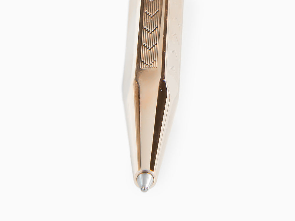 Caran d´Ache Ecridor Chevron Ballpoint pen, Brass, Rose Gold