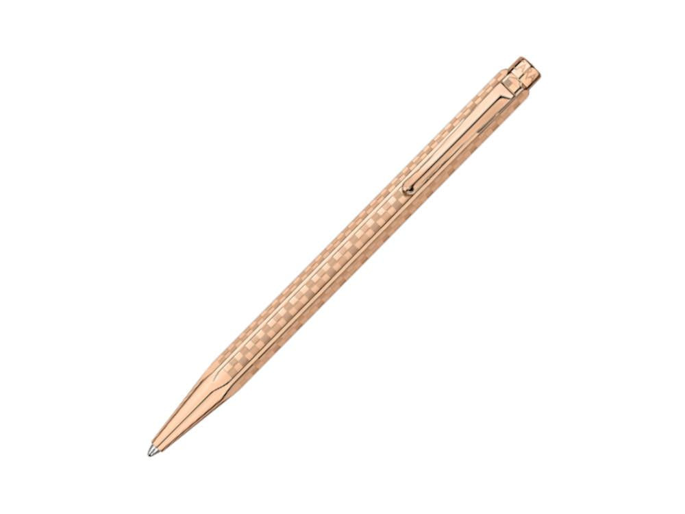 Caran d'Ache Ecridor Damier Ballpoint pen, Brass, Rose Gold, 898.567