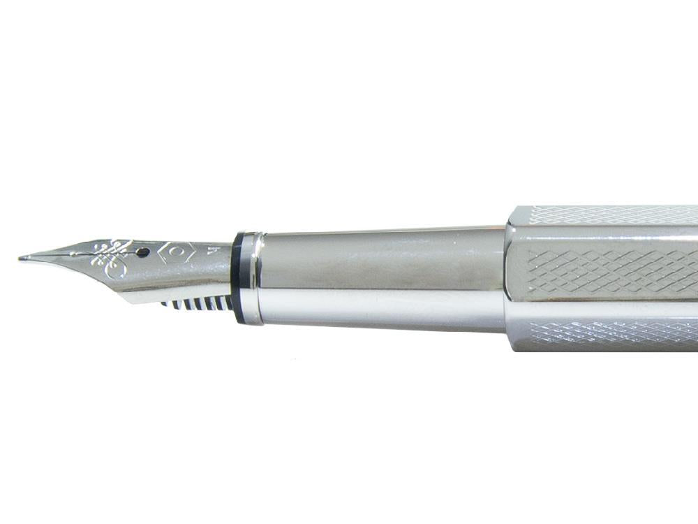 Caran d'Ache Ecridor Retro Fountain Pen, Palladium, Silver, 958.485