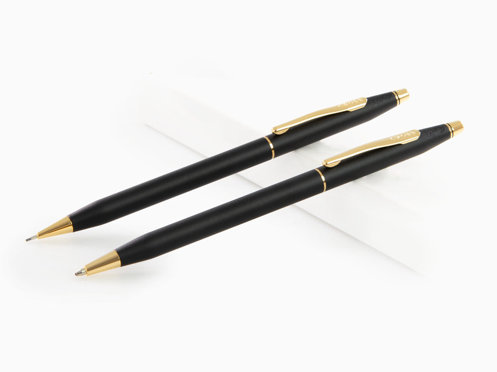 Cross Classic Century Ballpoint pen & Pencil Set, Resin, Black, Mat, 2 -  Iguana Sell