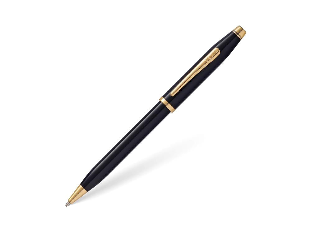 Cross Century II Ballpoint Pen - Black Lacquer & Gold