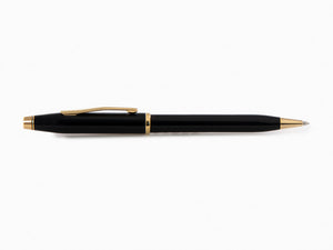 Cross Century II Ballpoint Pen - Black Lacquer & Gold