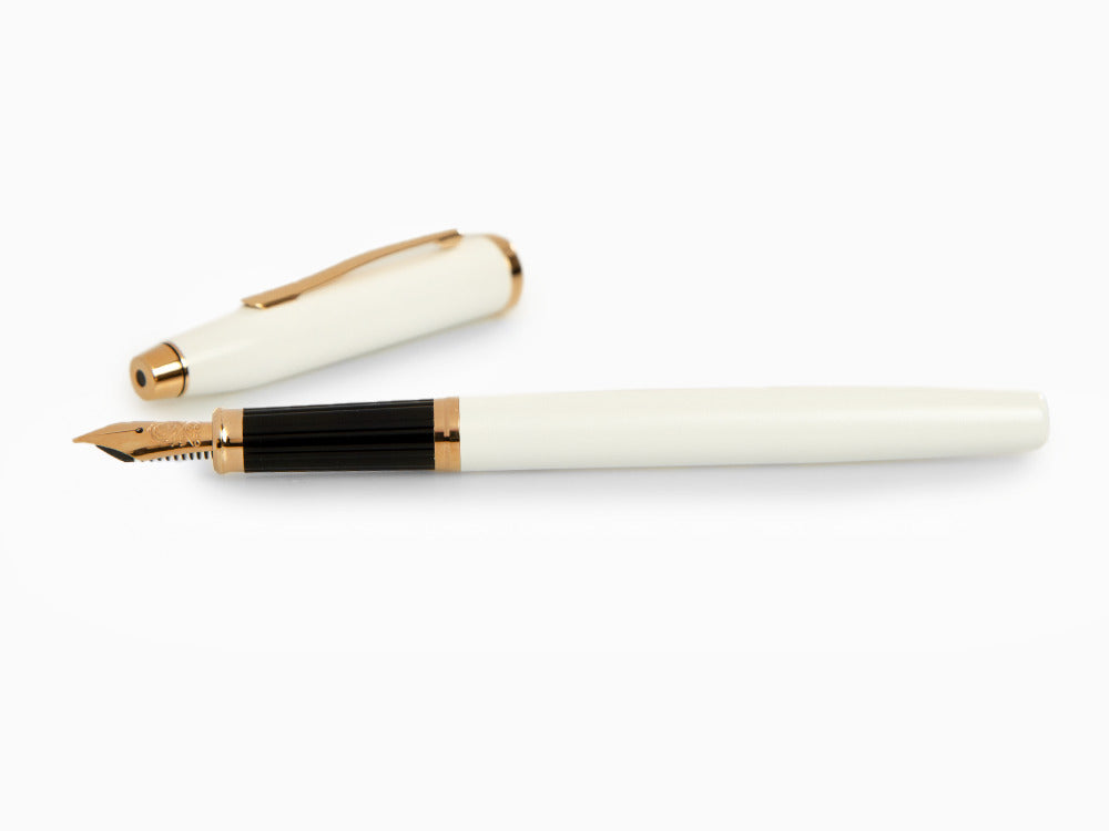 Cross Century II Fountain Pen, White Lacquer, Rose Gold, AT0086-113