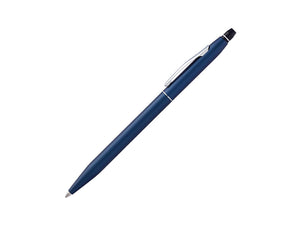 Cross Click Ballpoint pen, Resin, Blue, Mat, Chrome, AT0622-121