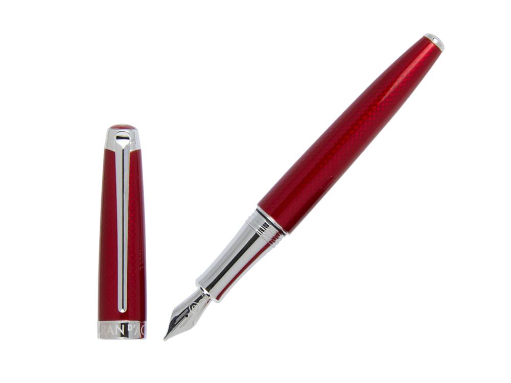 Caran d´Ache Léman Rouge Carmin Fountain Pen, Red, Rhodium, 4799.580