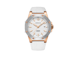 Cornavin Downtown 3-H Quartz Watch, 41 mm, White, PVD Rose Gold, CO2021-2010
