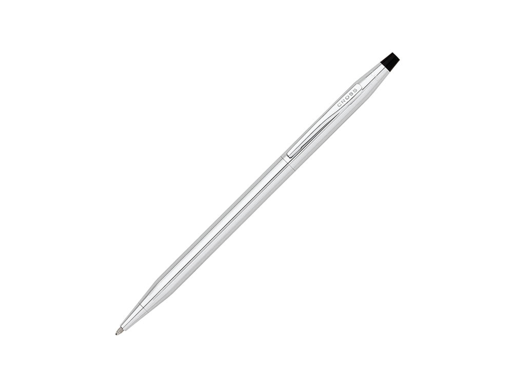 Cross Classic Century Ballpoint pen, Chrome, Silver, Polished, Ribbed, 3502