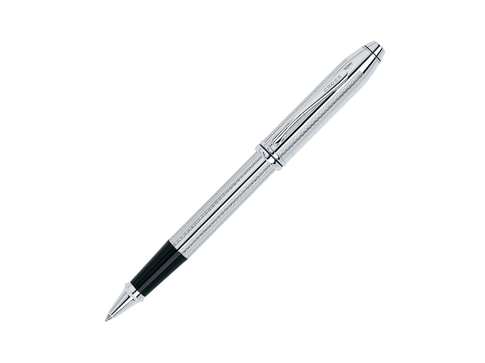 Cross Townsend Rollerball pen, Platinum, Silver, Polished, Resin, AT0045-1