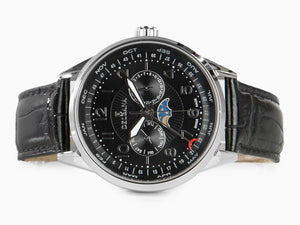 Delbana Classic Retro Moonphase Quartz Watch, Black, 42 mm, 41601.646.6.034
