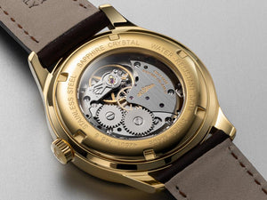 Delbana Recordmaster Mechanical Watch, PVD, golden, 40 mm, 42601.748.6.024