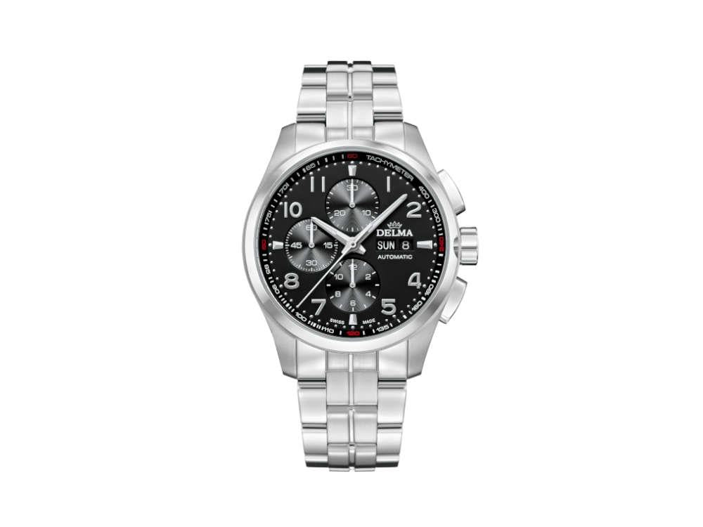 Delma Racing Klondike Classic Automatic Watch, Black, 44 mm, 41701.660.6.032