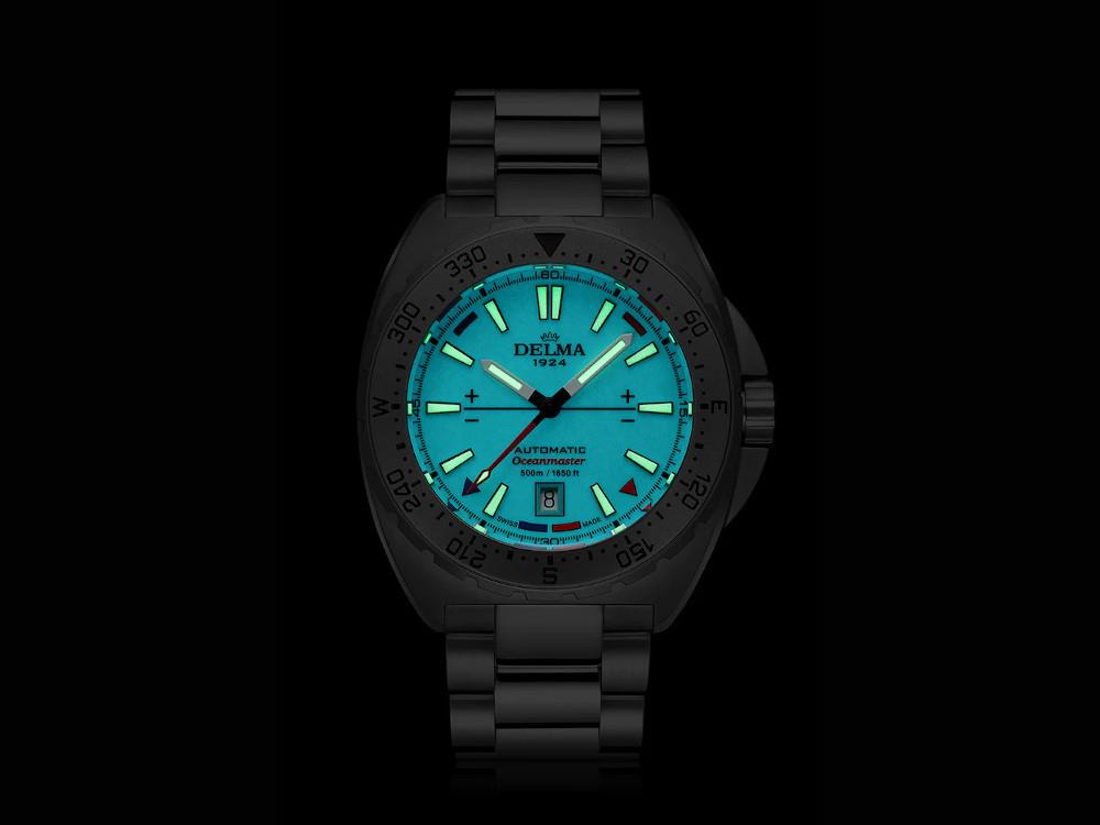 Delma Diver Oceanmaster Lume Automatic Watch, Blue, 44 mm, 41701.670.6.199