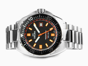 Delma Diver Shell Star Quartz Watch, Black, 44 mm, 20 atm, 41701.676.6.031