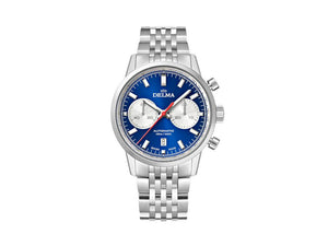 Delma Racing Continental Automatic Watch, Blue, 42 mm, 41701.702.6.041