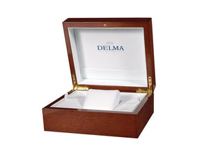 Delma Heritage Chronograph Automatic Watch, Silver, 43 mm, L.E., 43601.730.6.062