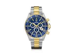 Delma Diver Santiago Chronograph Quartz Watch, PVD, Blue, 43 mm, 52701.564.6.048