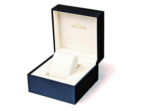 Delma Racing Continental Quartz Watch, Ronda Z50, Silver, 42 mm, 52701.704.6.061