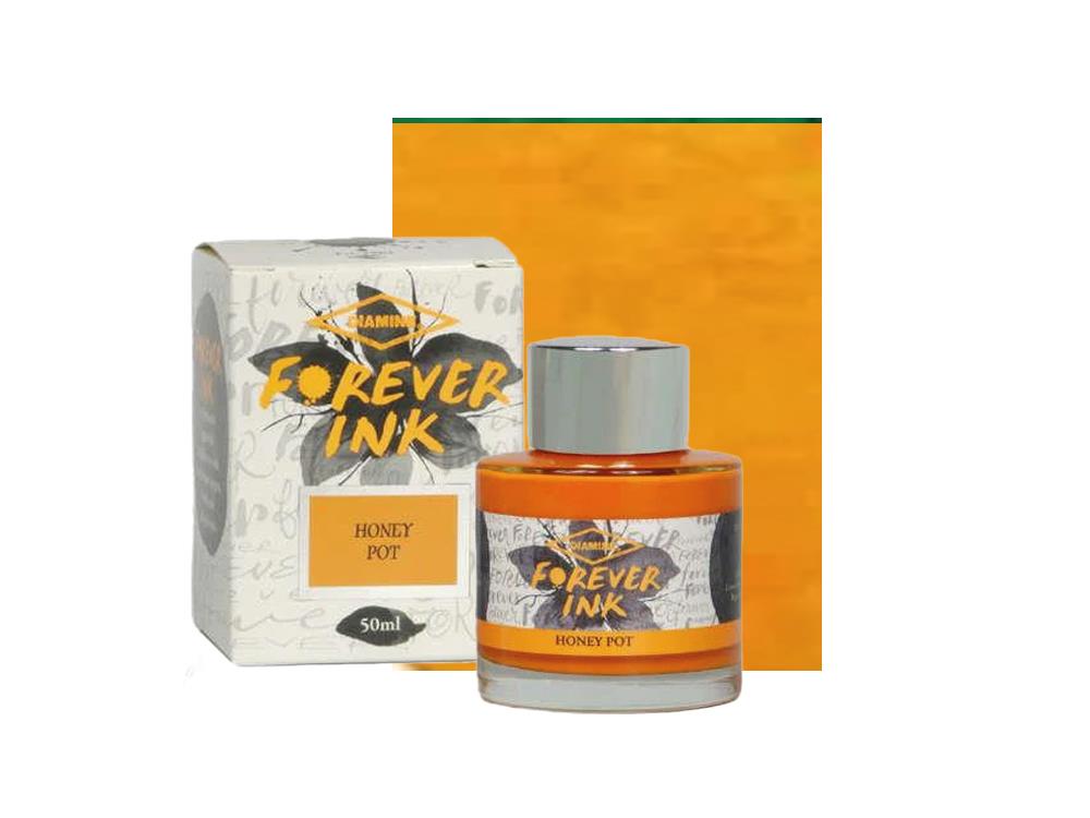 Diamine Forever Ink Collection -Permanent Pigment Honey Pot  Ink Bottle, Orange