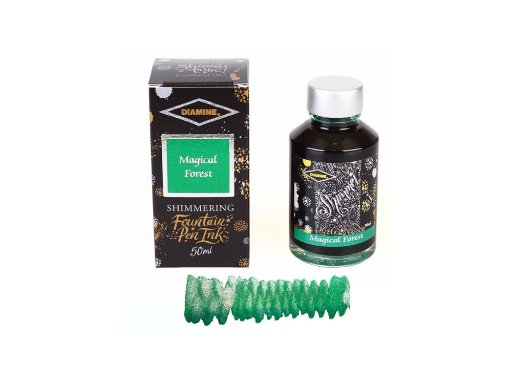 Diamine Shimmering Magical Forest Ink Bottle, 50ml, Crystal