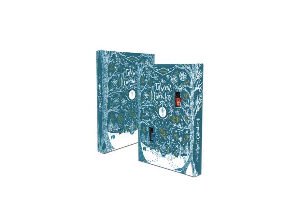 Diamine 2025 InkVent Advent Calendar Teal, 25 ink bottles, TEAL-INKVENT