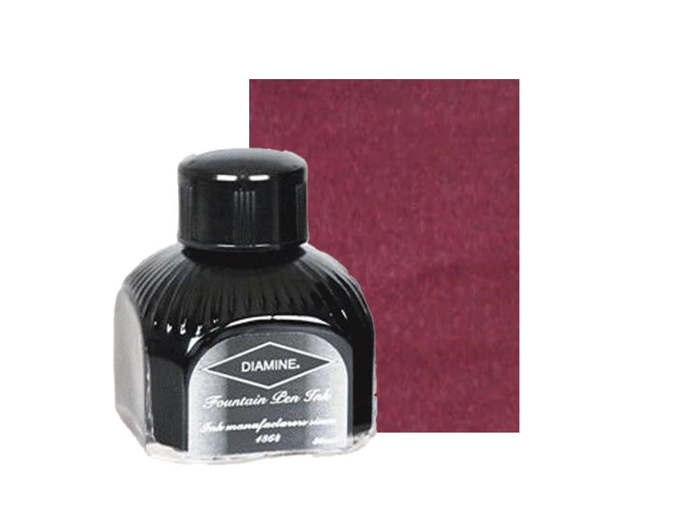 Diamine Ink Bottle Tyrian Purple, 80ml.,  Italyan crystal bottle