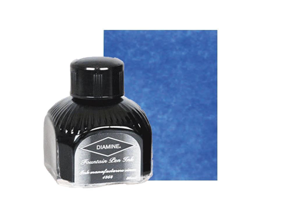 Diamine Ink Bottle China Blue, 80ml.,  Italyan crystal bottle