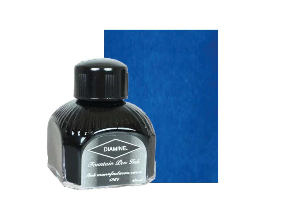 Diamine Ink Bottle Kensington Blue, 80ml, Italyan crystal bottle