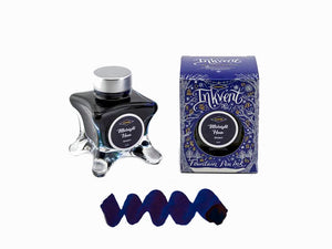 Diamine Ink Bottle Midnight Hour, Ink Vent Blue, 50ml, Blue