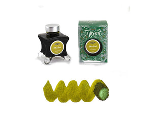 Diamine Olive Swirl Ink Vent Green Ink Bottle, 50ml, Chameleon
