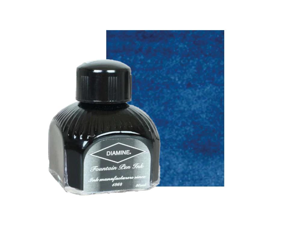 Diamine Ink Bottle Prussian Blue, 80ml, Italyan crystal bottle