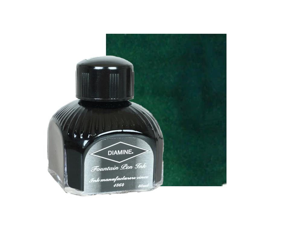 Diamine Ink Bottle Sherwood Green, 80ml, Italyan crystal bottle