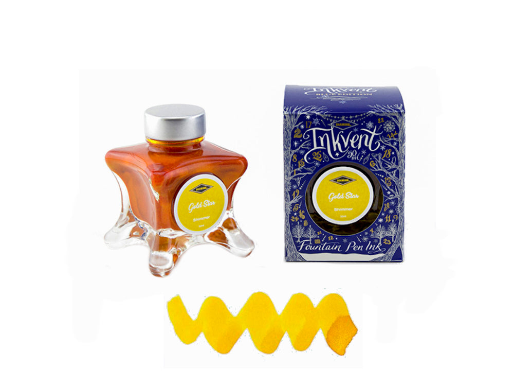 Diamine Ink Bottle Gold Star, Ink Vent Blue, 50ml, Yellow