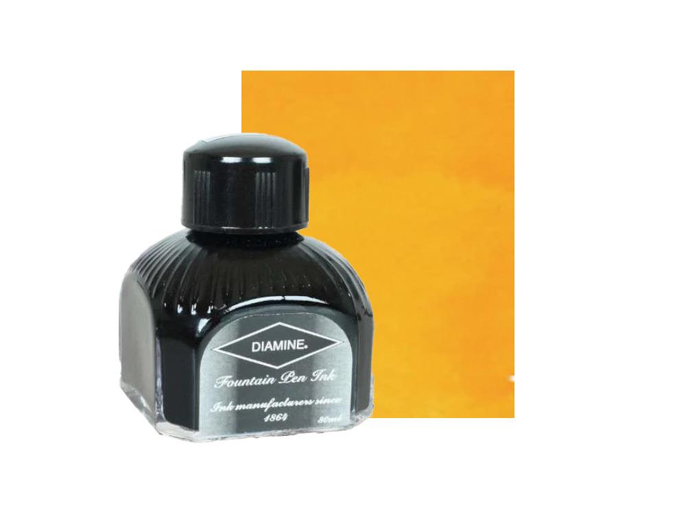 Diamine Ink Bottle Sunshine Yellow, 80ml., , Italyan crystal bottle