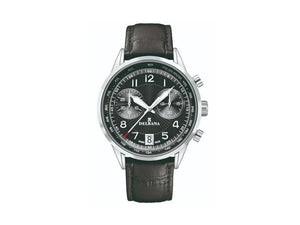 Delbana Classic Retro Chronograph Quartz Watch, 42 mm, Leather, 41601.672.6.034
